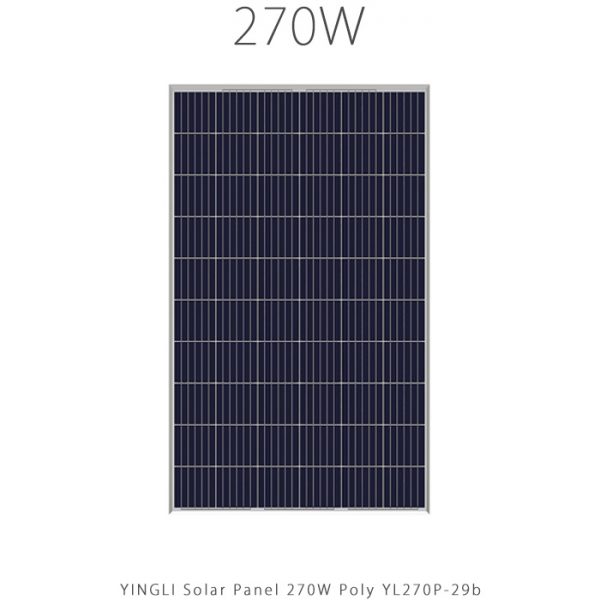 270w-poly-600x600 پنل خورشیدی 270 وات پلی کریستال برند YINGLI - Image 1