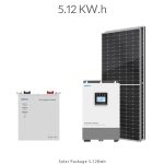 پکیج برق خورشیدی 5Kw.h با تامین 4.1Kw.h انرژی و عمر بالاعمری